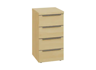 SIN 2 - 44Z kancelářská skříň, 4-zásuvková, 770x400x400, javor horský